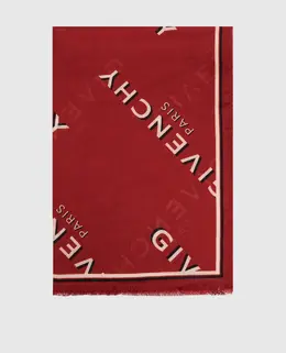 Givenchy: Красный шарф 
