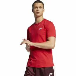 NIKE: Красная футболка  Club