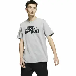 NIKE: Серая футболка  Sportswear