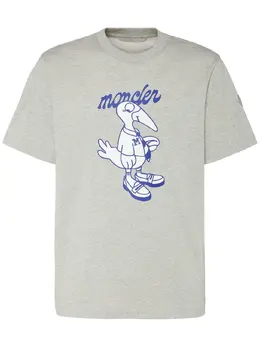 MONCLER: Хлопковая футболка 