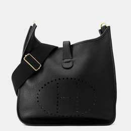 Hermes: Чёрная сумка через плечо 