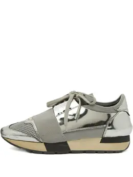 Balenciaga Pre-Owned: Серебристые кроссовки 
