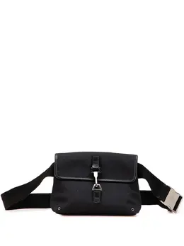 Gucci Pre-Owned: Чёрная поясная сумка 