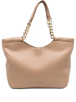 Love Moschino: Бежевая сумка-шоппер 