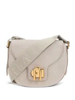 Furla: Бежевая сумка 
