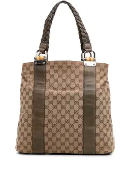 Gucci Pre-Owned: Коричневая сумка-шоппер 