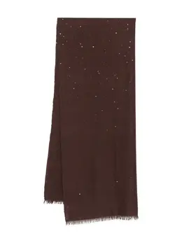 Brunello Cucinelli: Коричневый шарф 