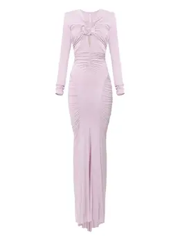 Elisabetta Franchi: Платье с цветочным принтом 