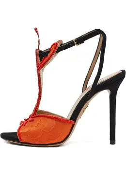 Charlotte Olympia: Оранжевые сандалии 
