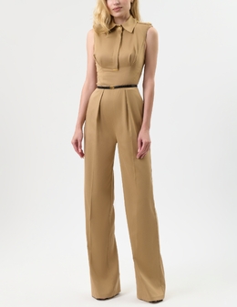 ELISABETTA FRANCHI: Бежевый комбинезон 
