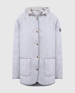 Moncler: Серая куртка 