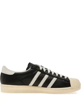 adidas: Чёрные кроссовки  Superstar