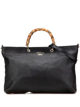 Gucci Pre-Owned: Чёрная сумка-шоппер 