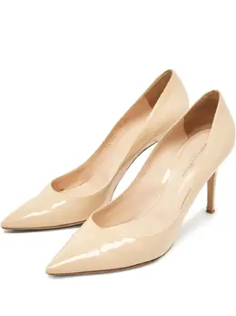 Gianvito Rossi: Бежевые туфли 