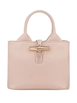 Longchamp: Светлая сумка  Roseau
