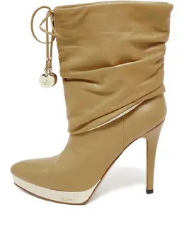 Gucci Pre-Owned: Бежевые ботинки 