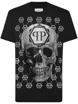 Philipp Plein: Чёрная футболка  Skull