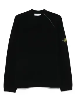 Stone Island: Чёрный свитер 