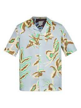 Paul Smith: Рубашка с растительным принтом 