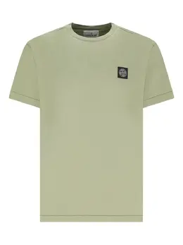 Stone Island: Зелёная футболка 