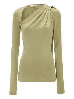 Victoria Beckham: Зелёный топ 