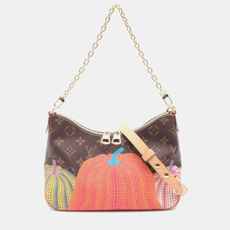 Louis Vuitton: Коричневая сумка через плечо 