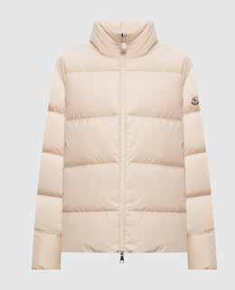 Moncler: Бежевая куртка 