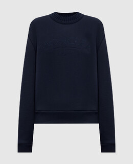 Moncler: Синий свитшот 