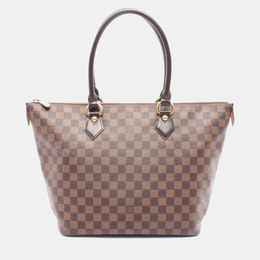 Louis Vuitton: Коричневая сумка-шоппер 
