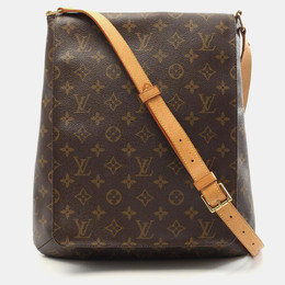 Louis Vuitton: Коричневая сумка  Musette