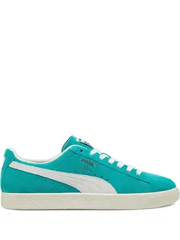 PUMA: Зелёные кроссовки  Clyde