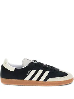 adidas: Чёрные кроссовки  Samba