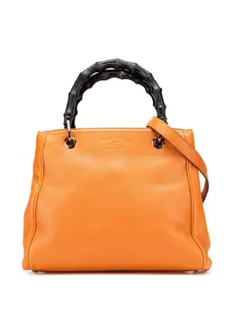Gucci Pre-Owned: Оранжевая сумка-шоппер 