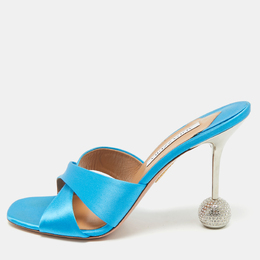 Aquazzura: Голубые сандалии 