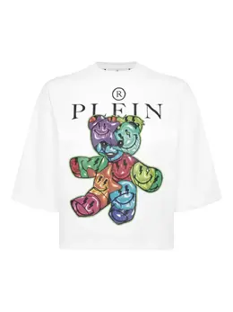 Philipp Plein: Белая футболка  Teddy