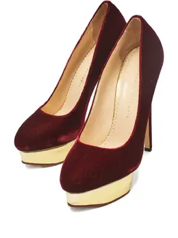 Charlotte Olympia: Бордовые туфли 