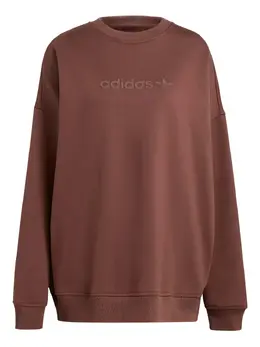 adidas: Коричневый свитшот  Essentials
