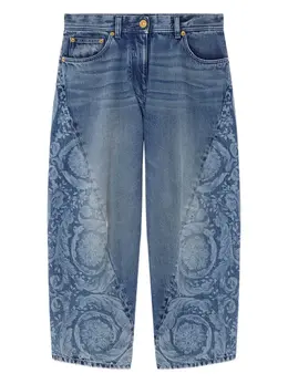 Versace: Светлые джинсы  Barocco