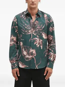 Paul Smith: Рубашка с растительным принтом 