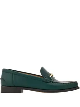 Ferragamo: Зелёные лоферы 
