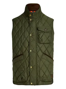 Polo Ralph Lauren: Зелёный жилет 