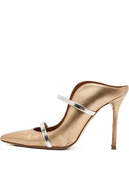 Malone Souliers: Серебристые сабо 