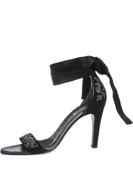 Gucci Pre-Owned: Чёрные сандалии 