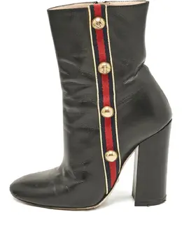 Gucci Pre-Owned: Чёрные ботинки 