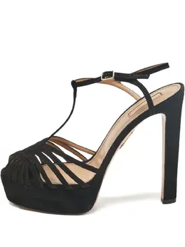 Aquazzura: Чёрные сандалии 
