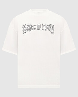 Vetements: Белая футболка 
