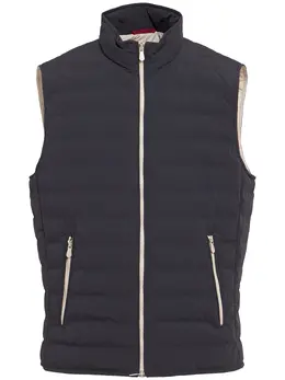 BRUNELLO CUCINELLI: Синий жилет 