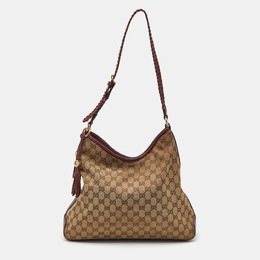 Gucci: Бежевая сумка  GG