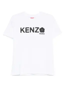 Kenzo: Футболка с цветочным принтом 