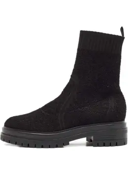 Gianvito Rossi: Чёрные ботинки 